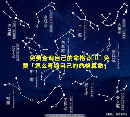 免费查询自己的命格 💐 免费「怎么查询自己的命格算命」